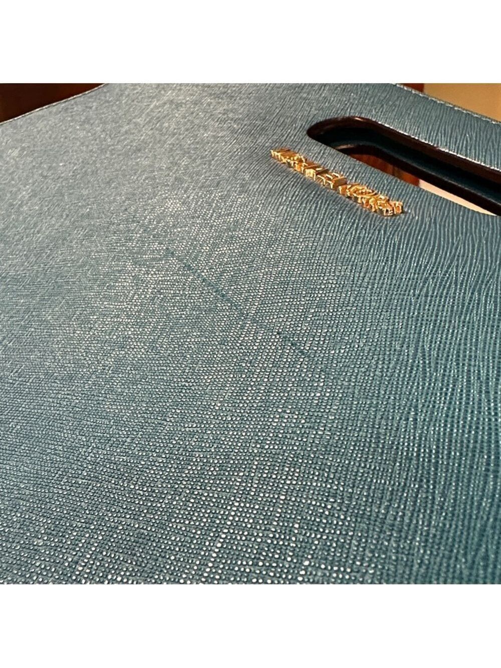 Michael Kors Tilda XL Teal Clutch - Picture 7 of 17